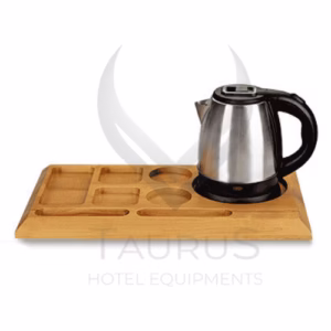 ahşap kettle tepsi