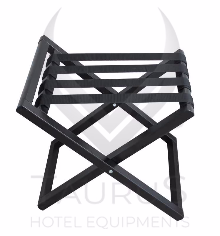 modern arkalıklı katlanır ahşap valizlik