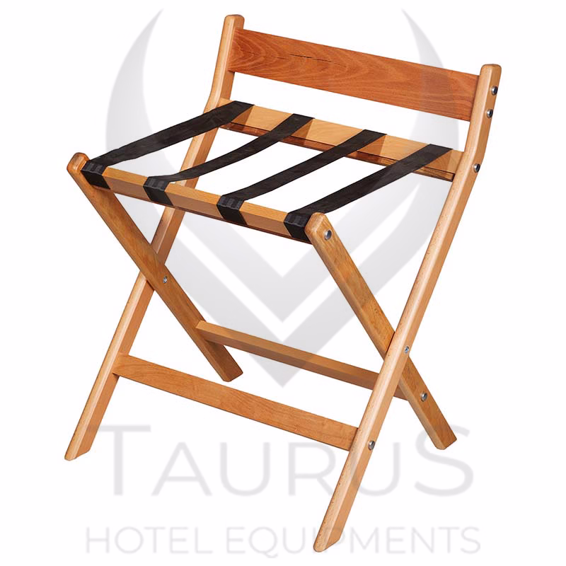 arkalıklı katlanır ahşap valizlik