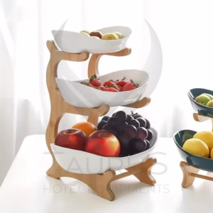Ahşap Sunum Standı 3 Katlı mini